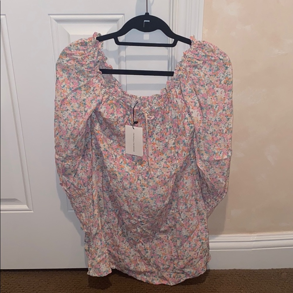 Long sleeve floral dress (never worn)